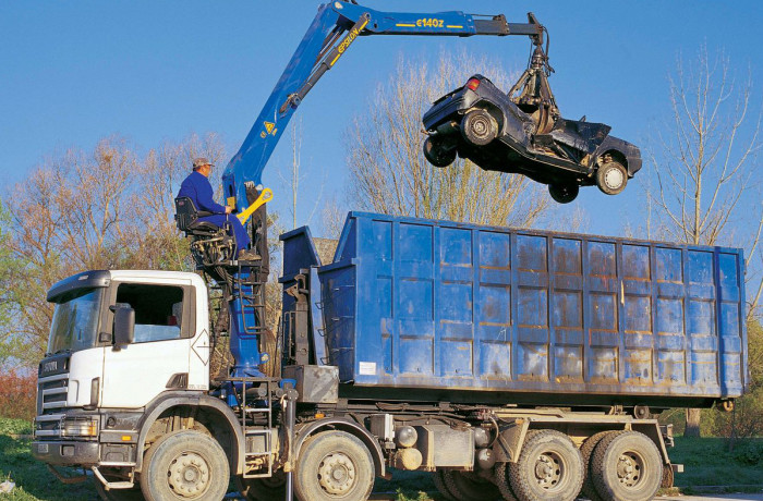 Grue EPSILON pour activité recyclage