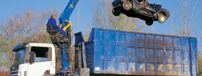 Grue EPSILON pour activité recyclage