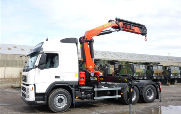 Grue sur tracteur