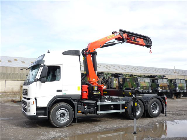 Grue sur tracteur